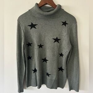 Women's Retrology Gray Star Sweater, NWOT, Size PM